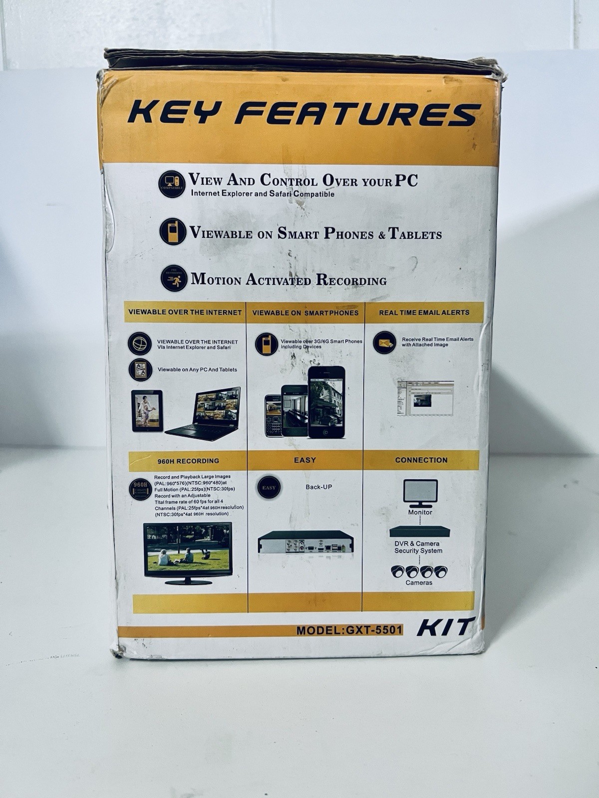 Global Surveillance 4 Channel H.264 Video Security Kit Wired Indoor/Outdoor DVR
