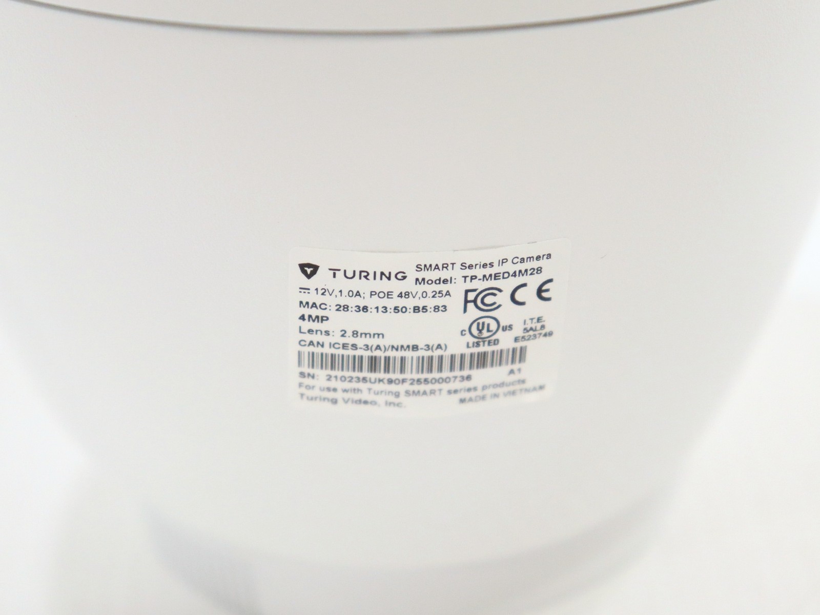 Turning Turret Camera TP-MED4M28 Smart Series IP Camera 2.8mm Lens