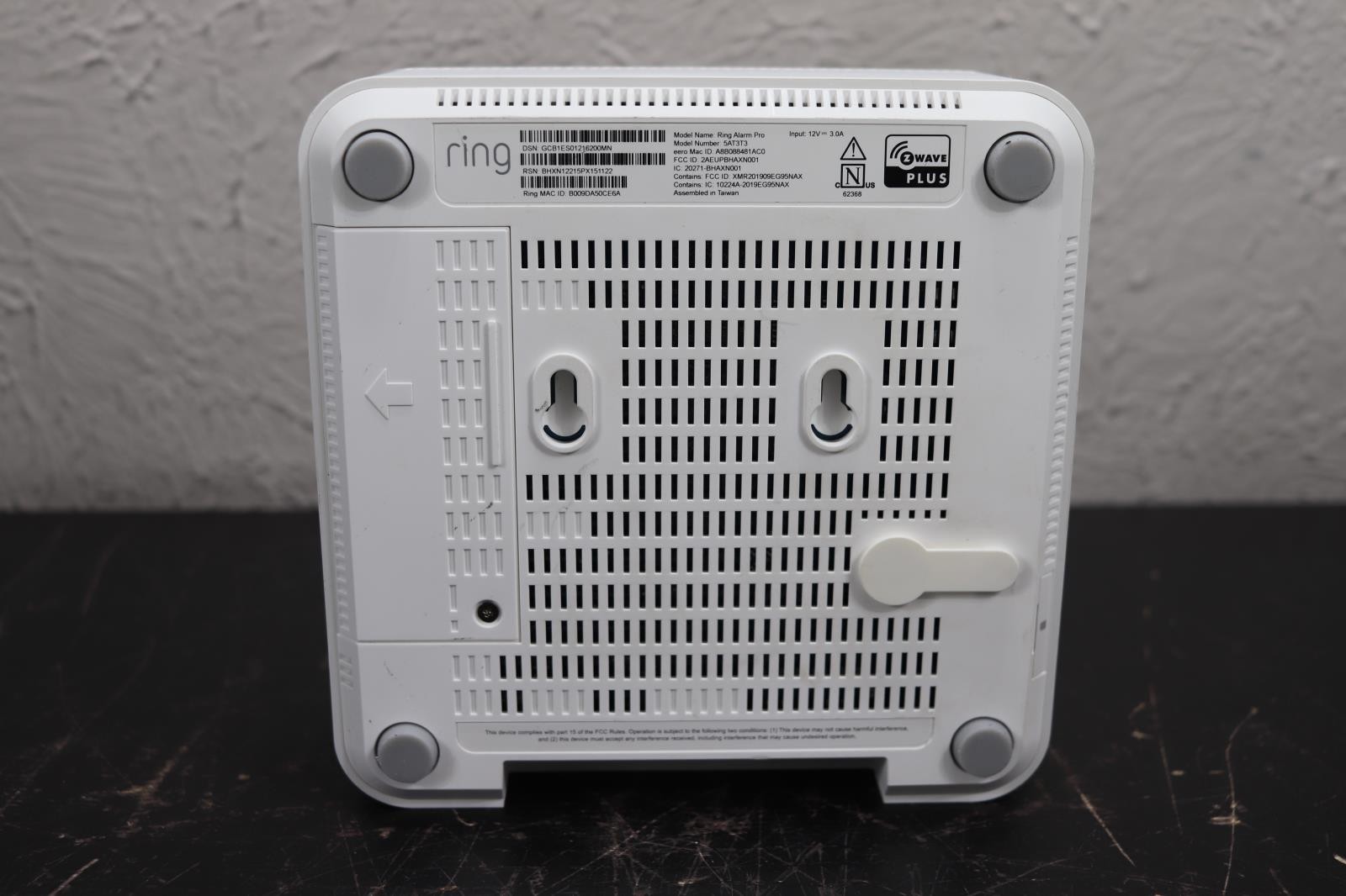 Ring Alarm Pro Base Station Model 5AT3T3 Backup Internet Battery Only Unit