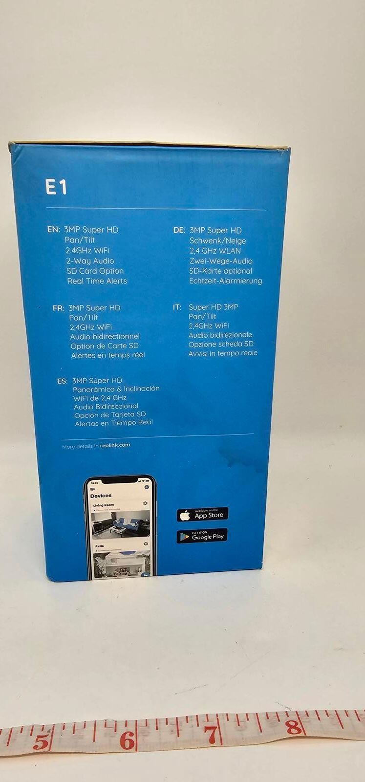 REOLINK E1 3K PT Wi-Fi Indoor Camera for Baby & Pet Monitoring