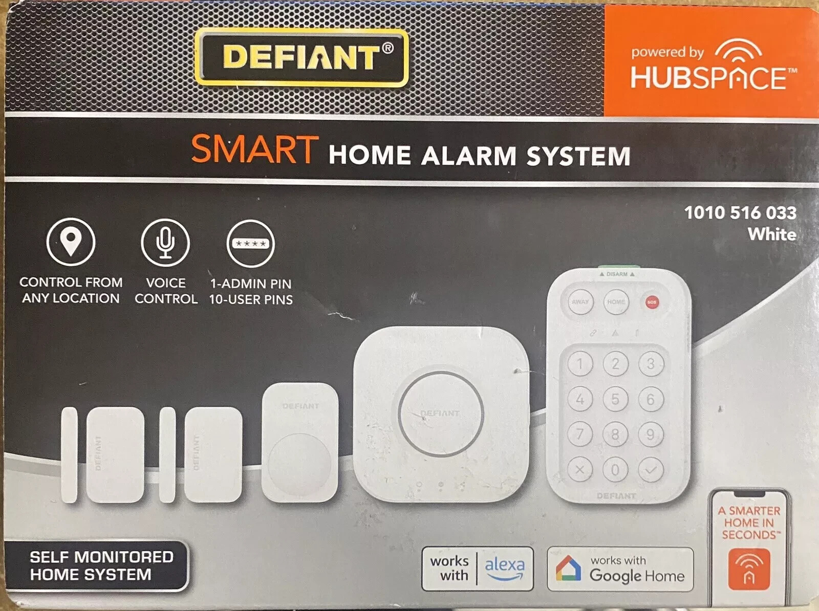 Defiant Smart Home Alarm System with WiFi and Bluetooth, Powered by Hubspace NEW