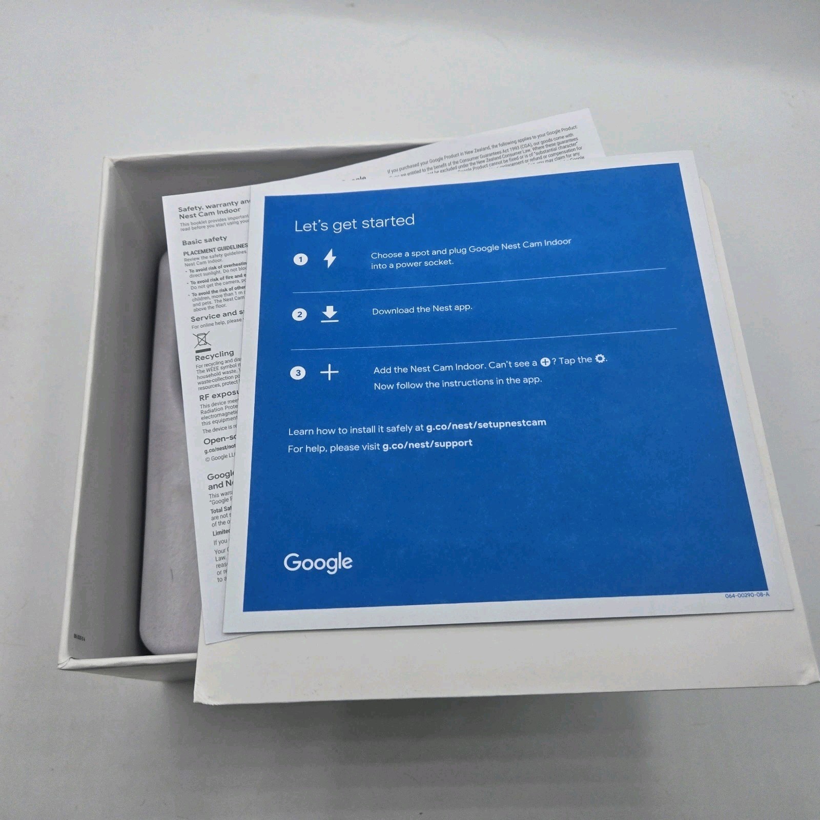 Google Nest NC1102ES Cam Indoor Security Camera 1st Gen – Open Box