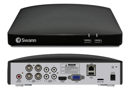 Swann Home 4-Camera 4-Channel HD Smart Security System with 64GB SD Card Storage