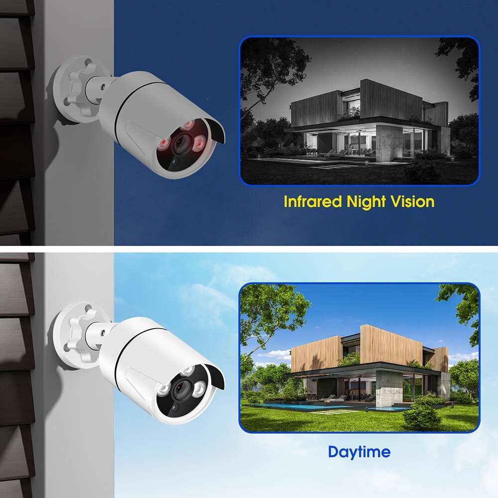 SANSCO 4CH 4MP AHD DVR Outdoor CCTV Security Camera System Kit Night Vision