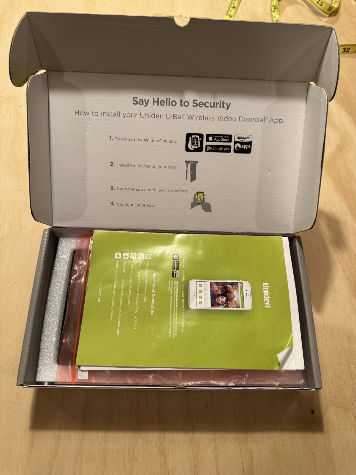 Uniden DB1 Wireless Video Doorbell