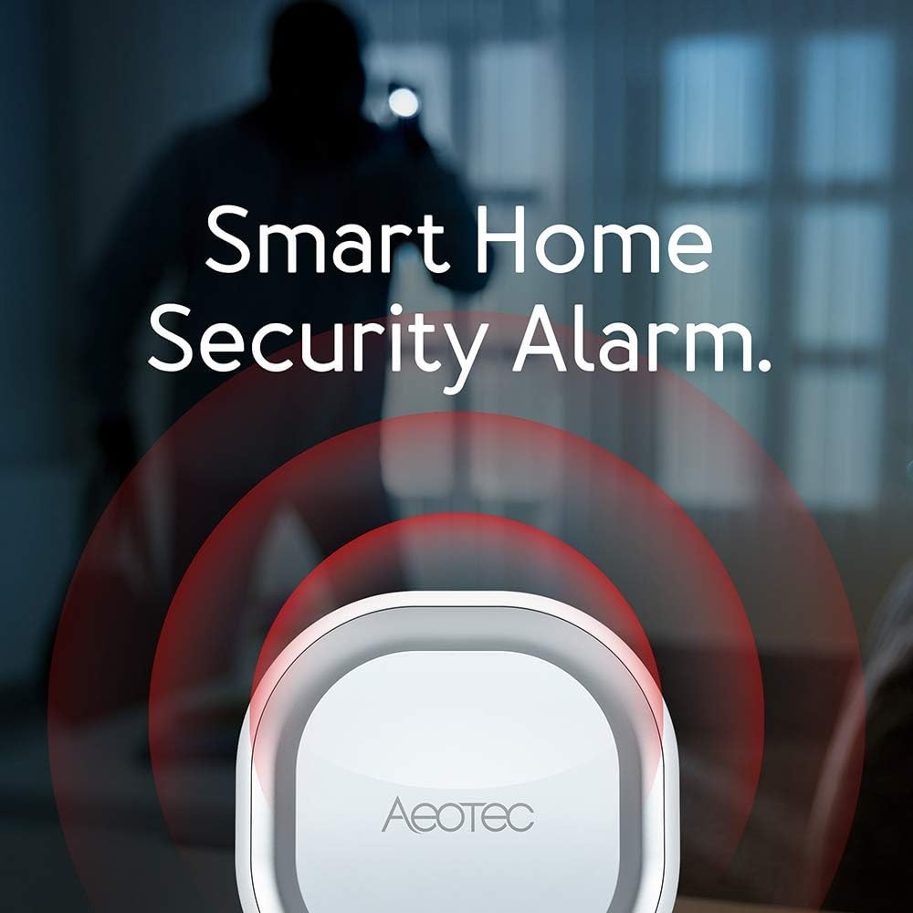 110dB Z-Wave Plus S2 Enabled Security Siren with Visual Alert & Battery Backup