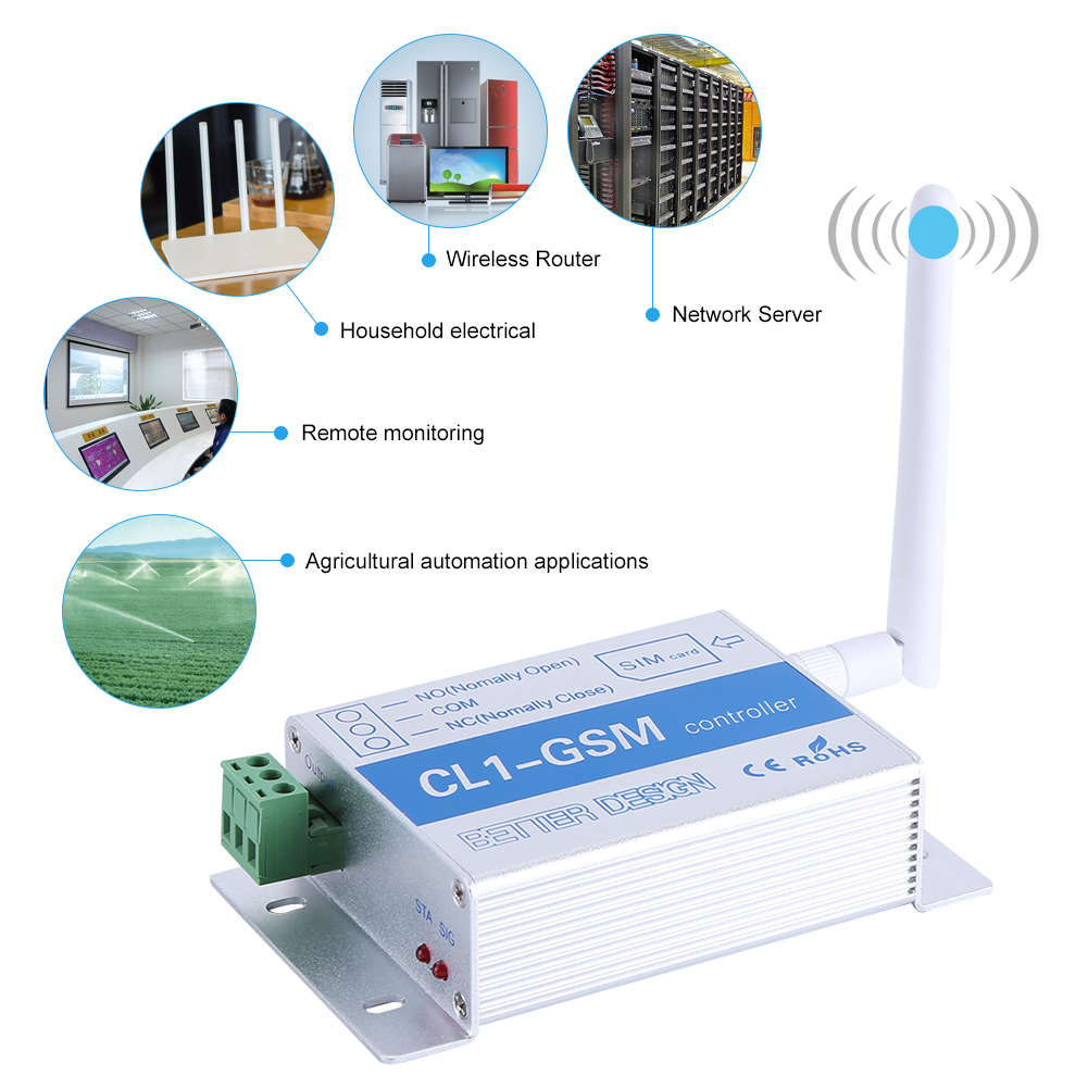 Wireless Remote Controller GSM SMS Phone Control Security System CL1/CL4-GSM MG