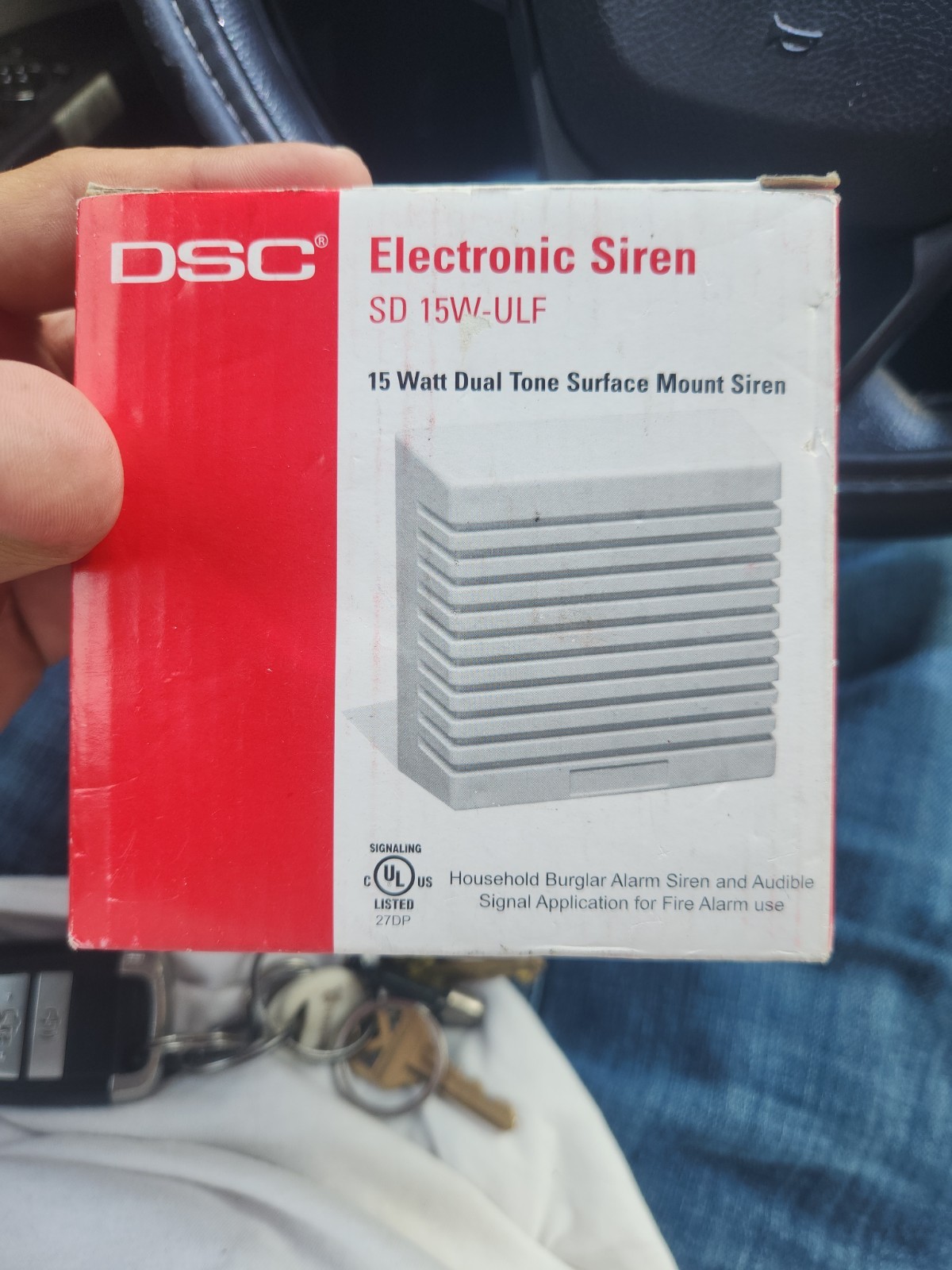 Electronic Burglar Alarm Siren SD 15W-ULF ~ 15 Watt Dual Tone Surface Mount DSC