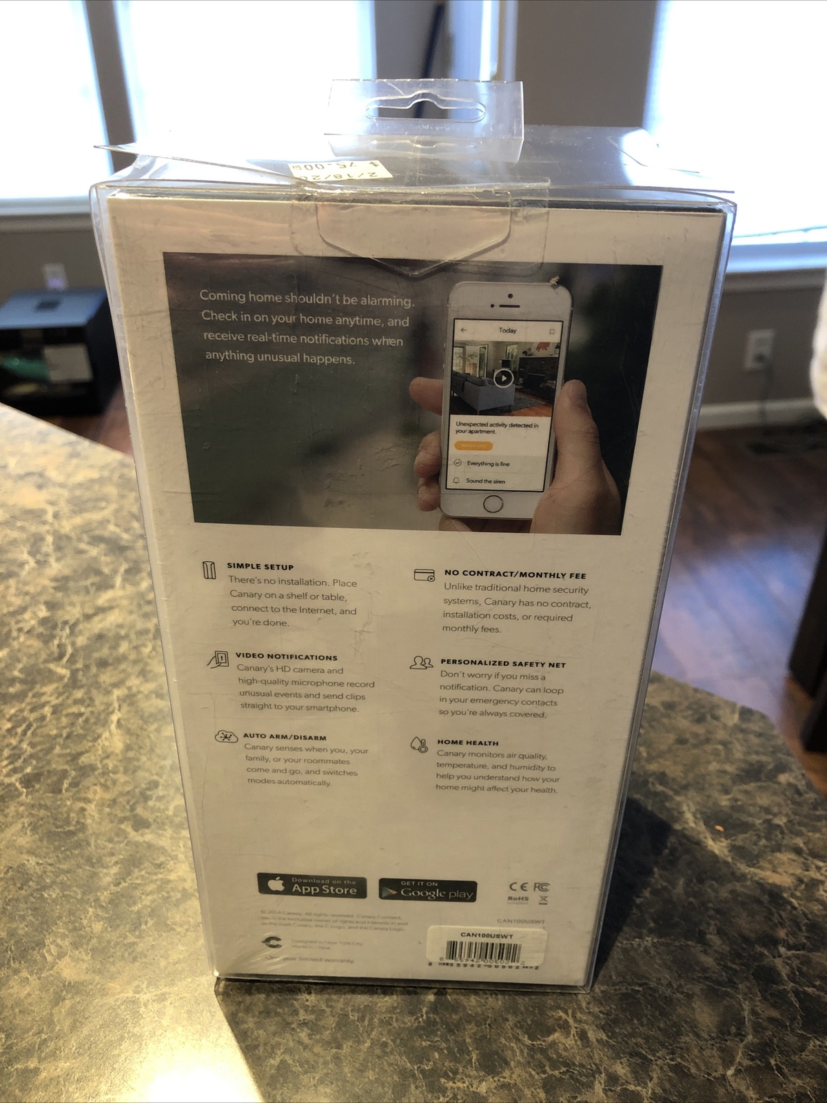 NEW Sealed Canary All-in-One Smart Home Security Camera CAN100USBK