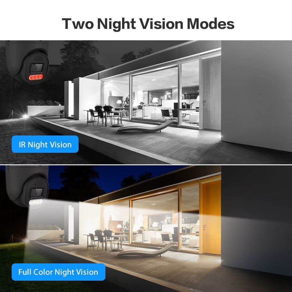 4K 4CH POE NVR 5MP POE Security Camera System Two Way Audio CCTV Outdoor 1TB