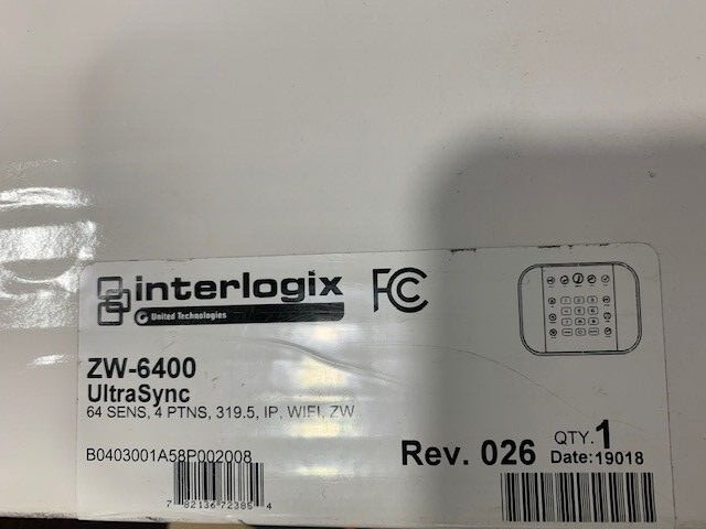 ULTRASYNC INTERLOGIX Self-Contained wireless security Hub ZW-6400(Only keypad)