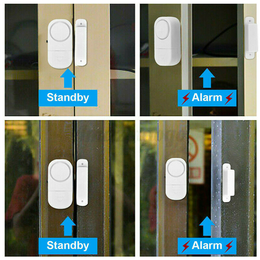 4PCS Wireless Home Window Door Burglar Security Alarm System Magnetic Sensor USA