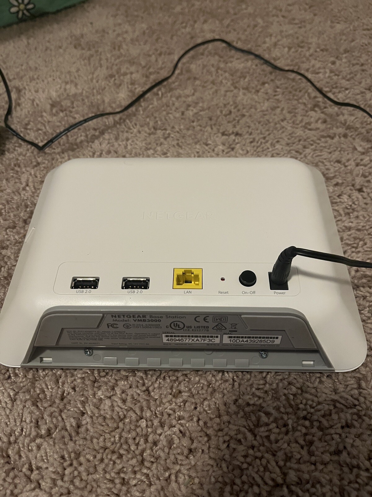 Netgear VMB3000 Base Station