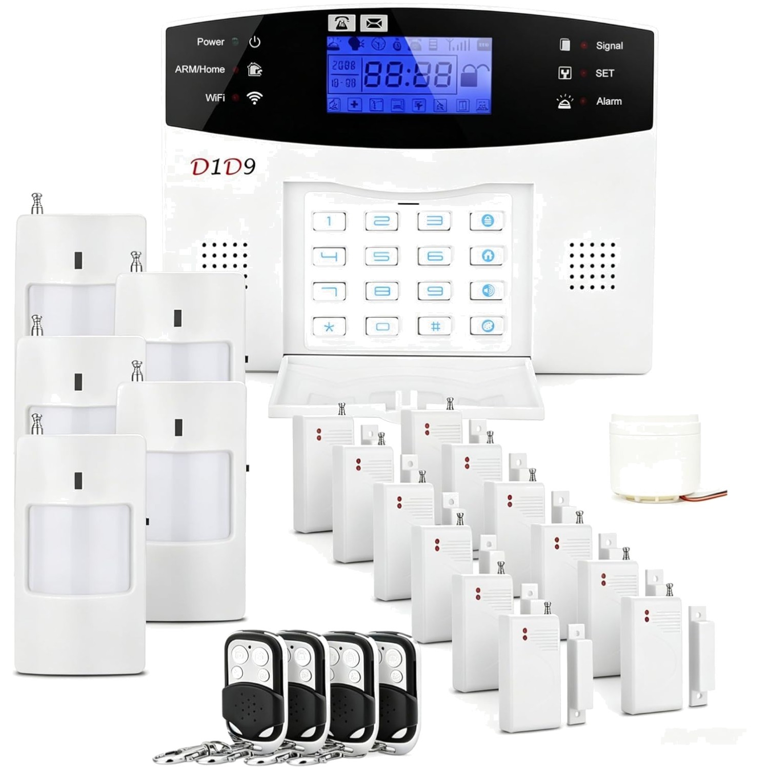 Battery-Powered 24PCS Home Security Kit: Wireless Installation & Motion Alerts