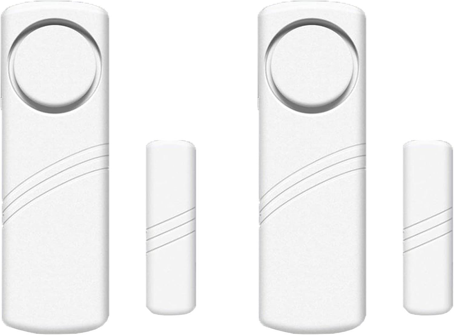 90 Db Home Security Alarm Set – Wireless Door and Window Sensors 2 Pack