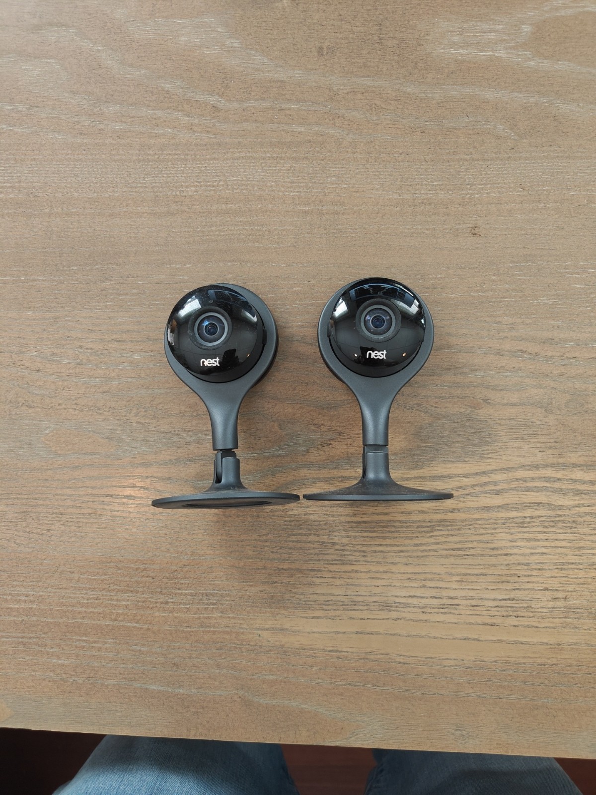 Set Of 2 Google Nest Cam Indoor Security Camera A0005 Tested Fully Functional