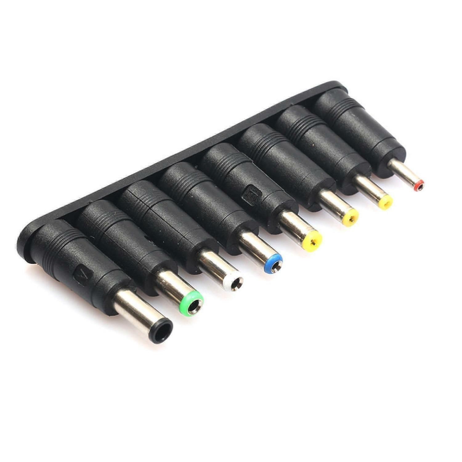 New 8 in 1 5.5*2.1mm to Multi-Types Power Plug DC Converter Adapter Laptop
