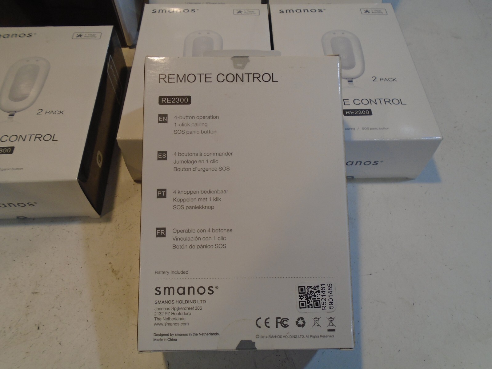 Smanos LOT, 10 pieces Plug & Play Alarm Systems & RE2300 Remote Control 2 Packs
