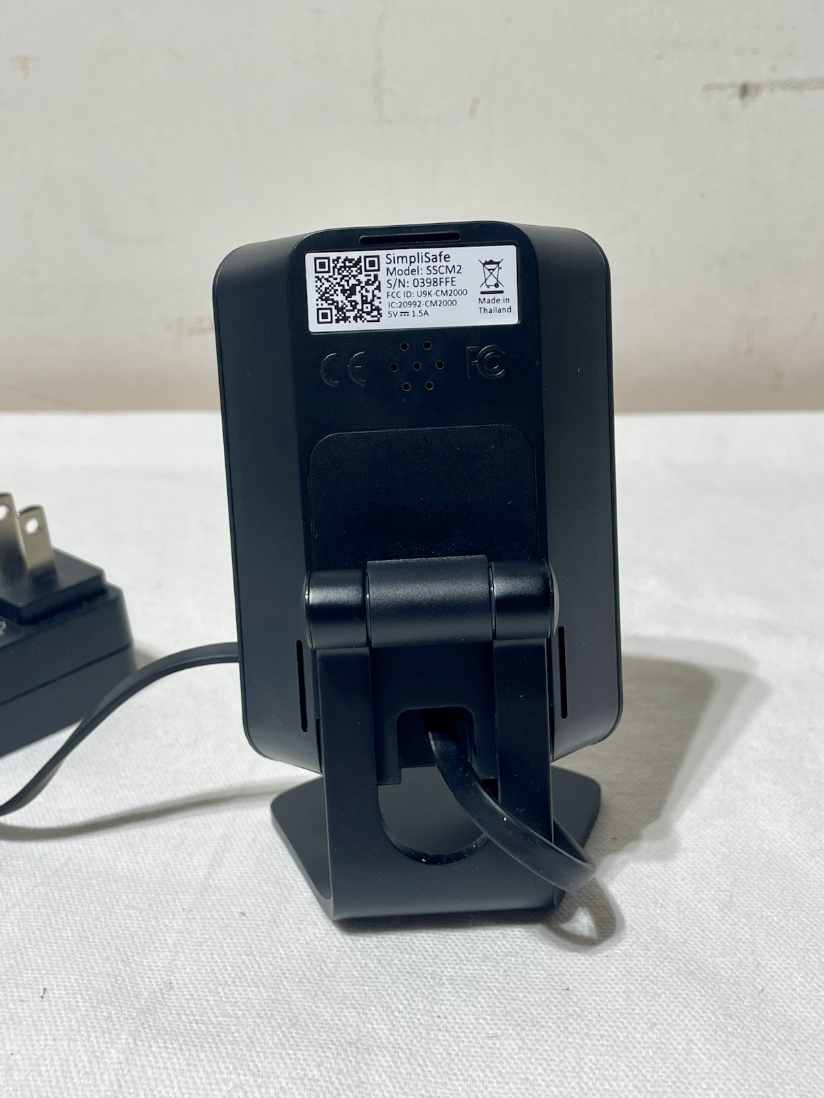SimpliSafe SSCM2 Indoor Security Camera Black Home Security System