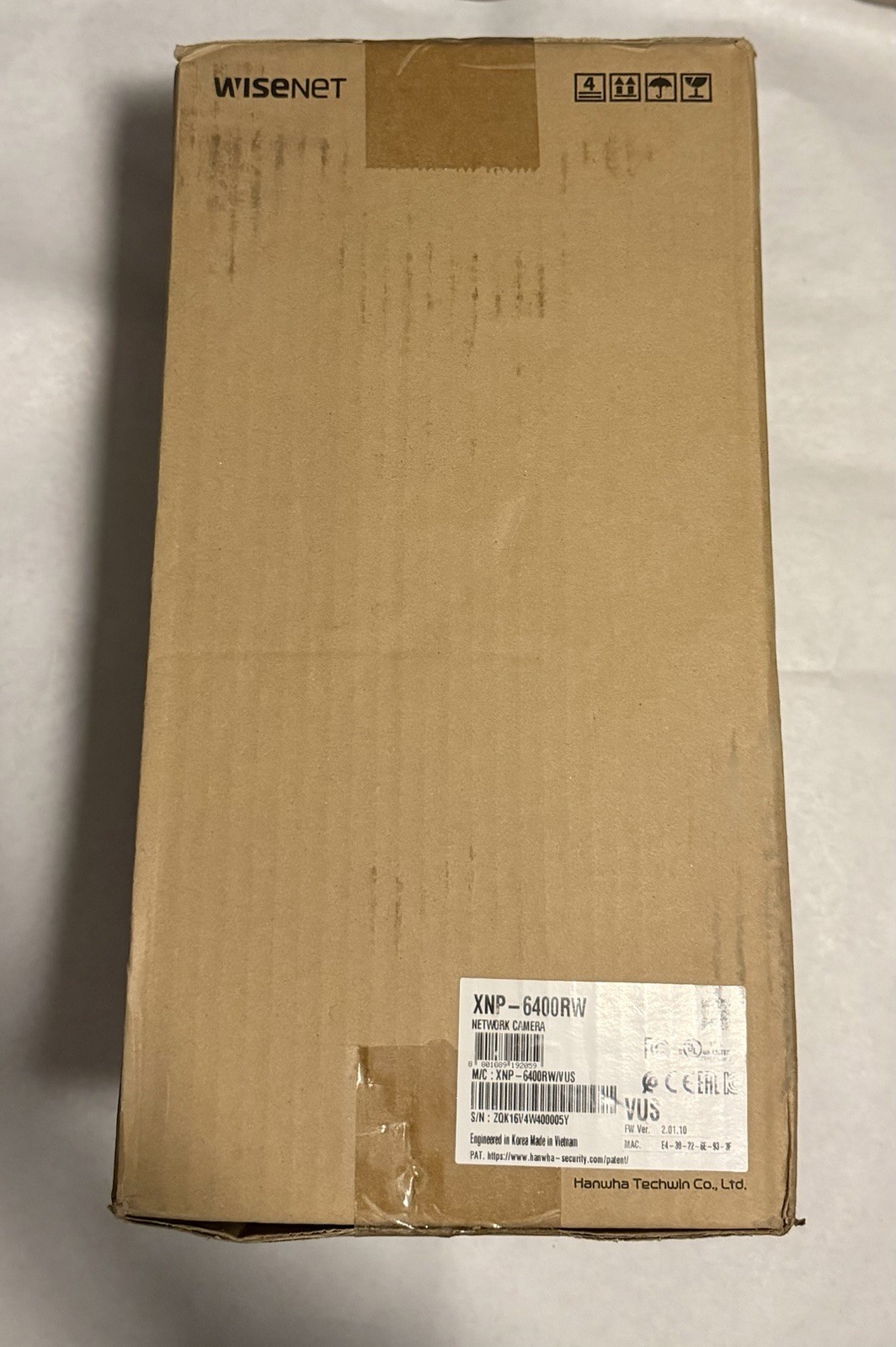 Hanwha Techwin XNP-6400RW 2MP HPoE PTZ IP66 NW IP Security Camera – Brand New