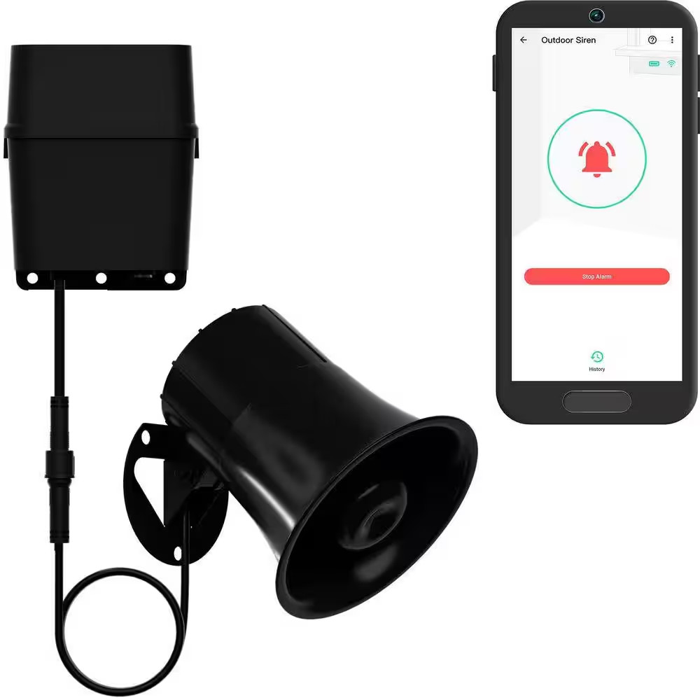 Smart Home Outdoor Alarm Controller and Siren