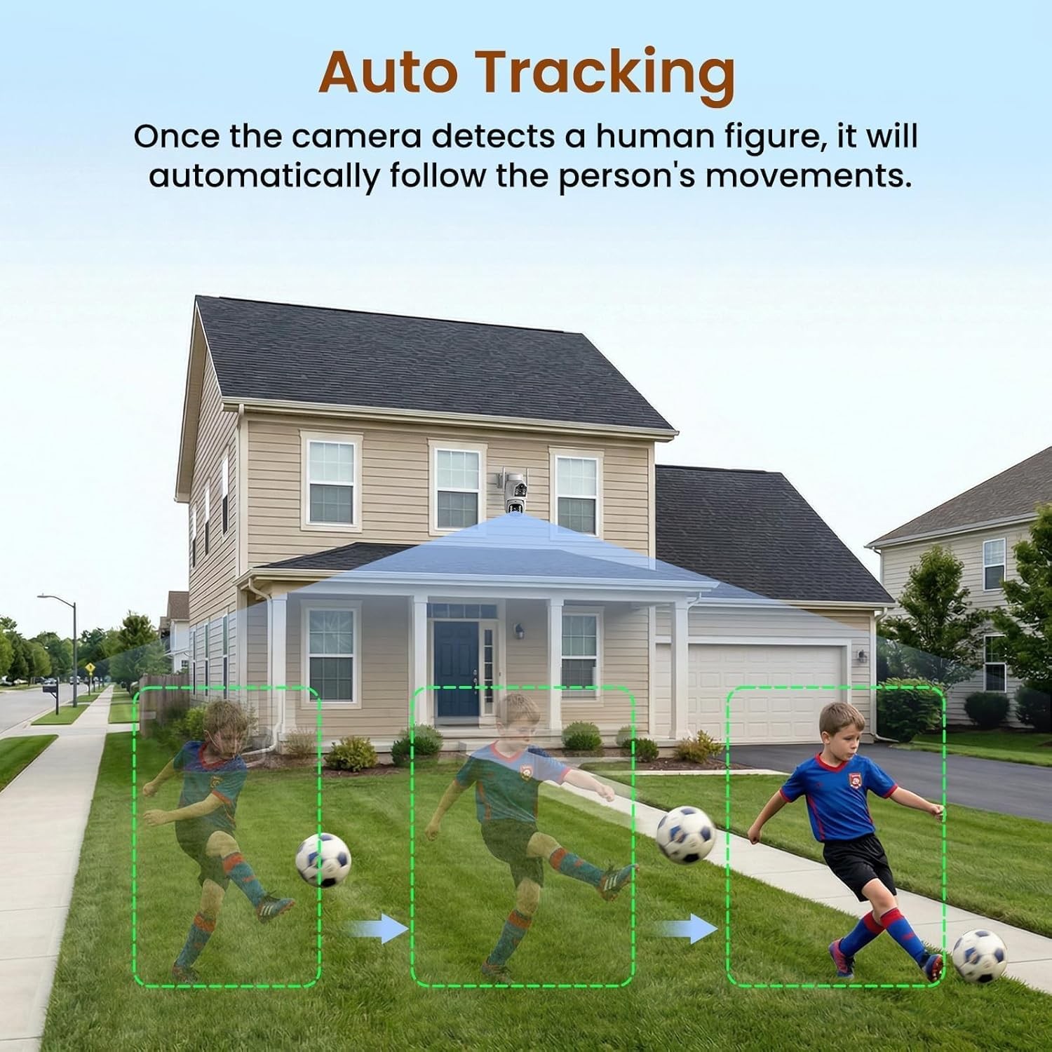 4G Cellular Outdoor Security Camera Wireless Solar Dual Lens Auto Tracking SIM