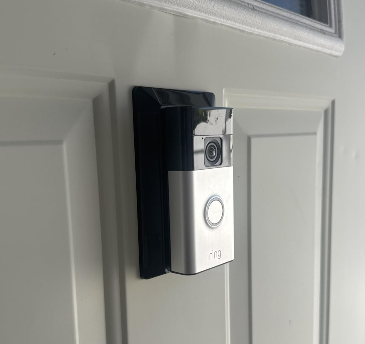 Ring Battery Doorbell Satin Nickel Smart Wi-Fi Video Doorbell Solar Charger