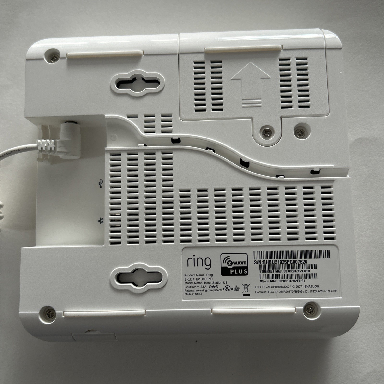 Ring Alarm Base Station US – 4HB1U90EN0 – UNKNOWN REGISTRATION