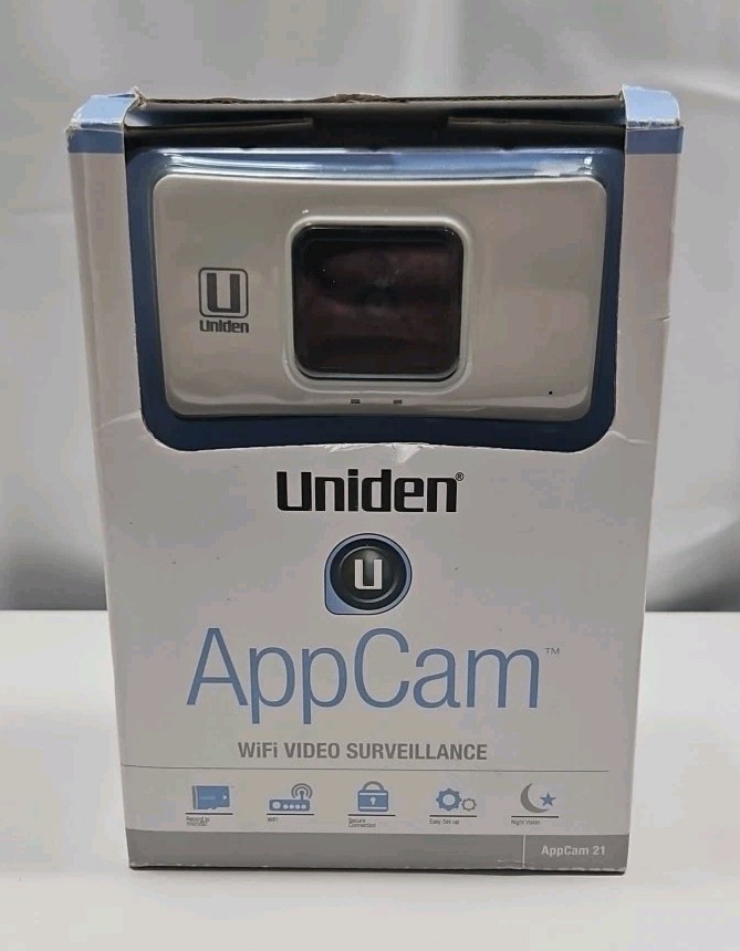 Uniden APPCAM21 Indoor Wireless WIFI Camera – Monitor Anywhere – No PC Required