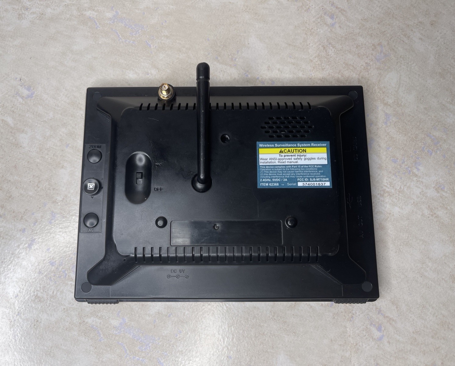 Bunker Hill Security Wireless Surveillance System Receiver 62368 *Monitor Only*