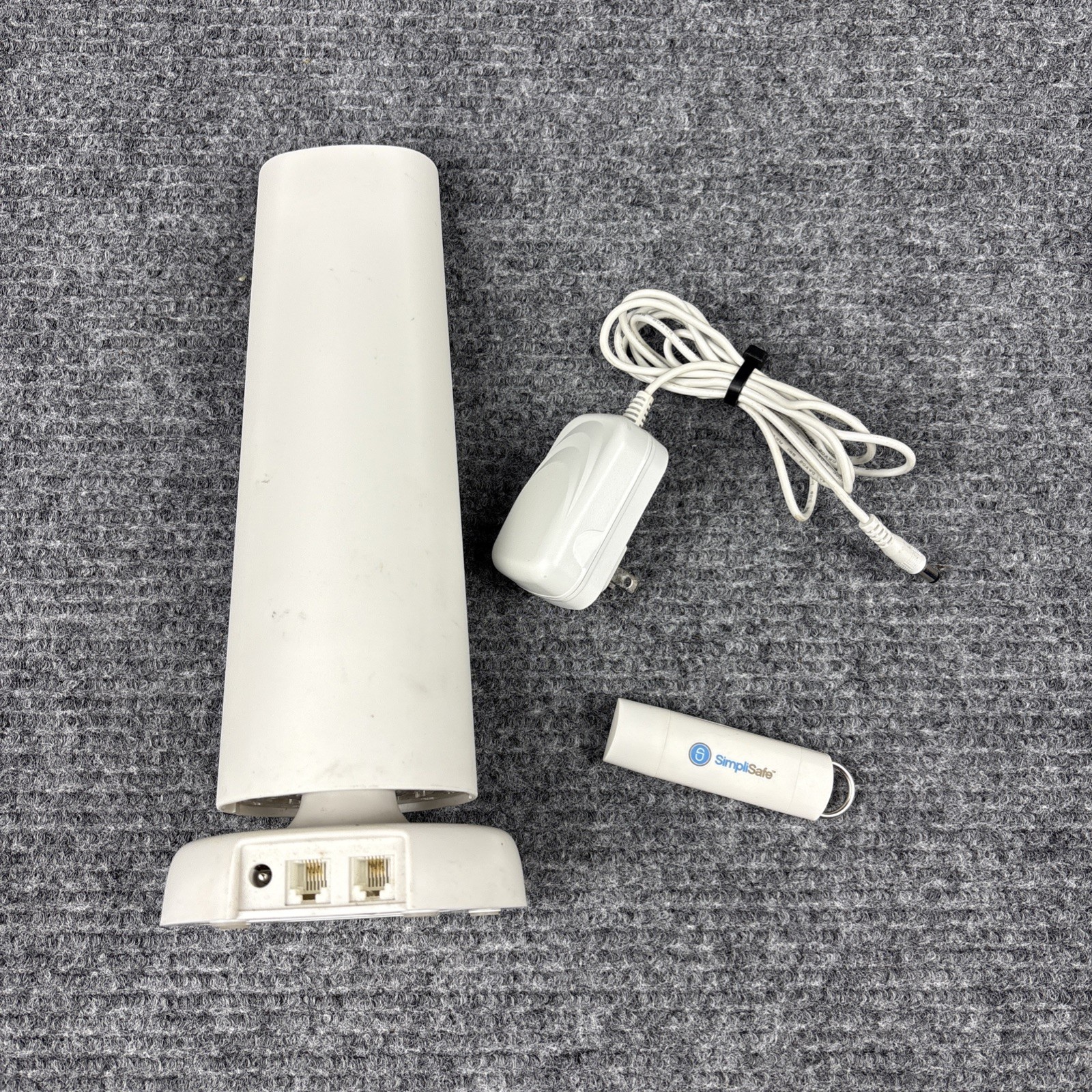 SimpliSafe 1st Generation Base Station W/ Power Cord & USB Keychain Remote Fob