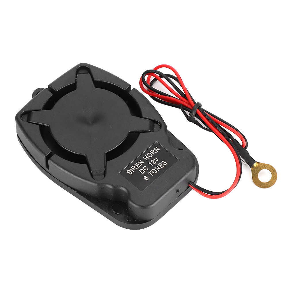 DC12V Car Vehicle Anti Theft Alarm Speaker Horn 6 Sound 110db Security Syste Fit