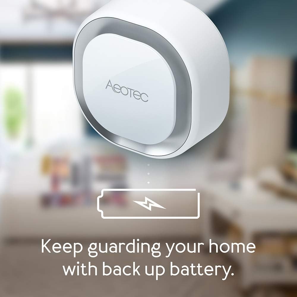 110dB Z-Wave Plus S2 Enabled Security Siren with Visual Alert & Battery Backup