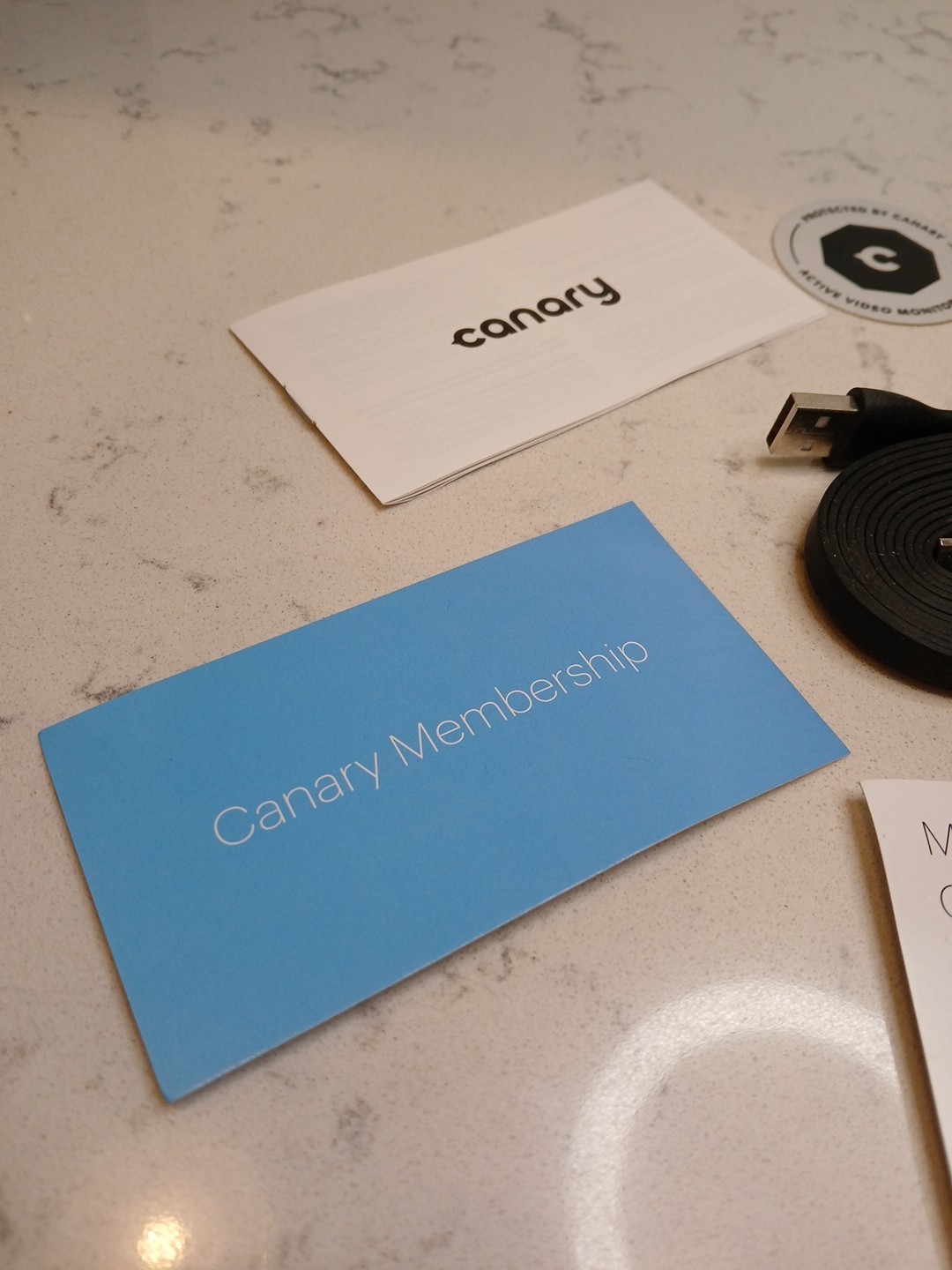 Canary CAN100USBK Smart Home Security Camera Gray Brand New Open Box/No Box