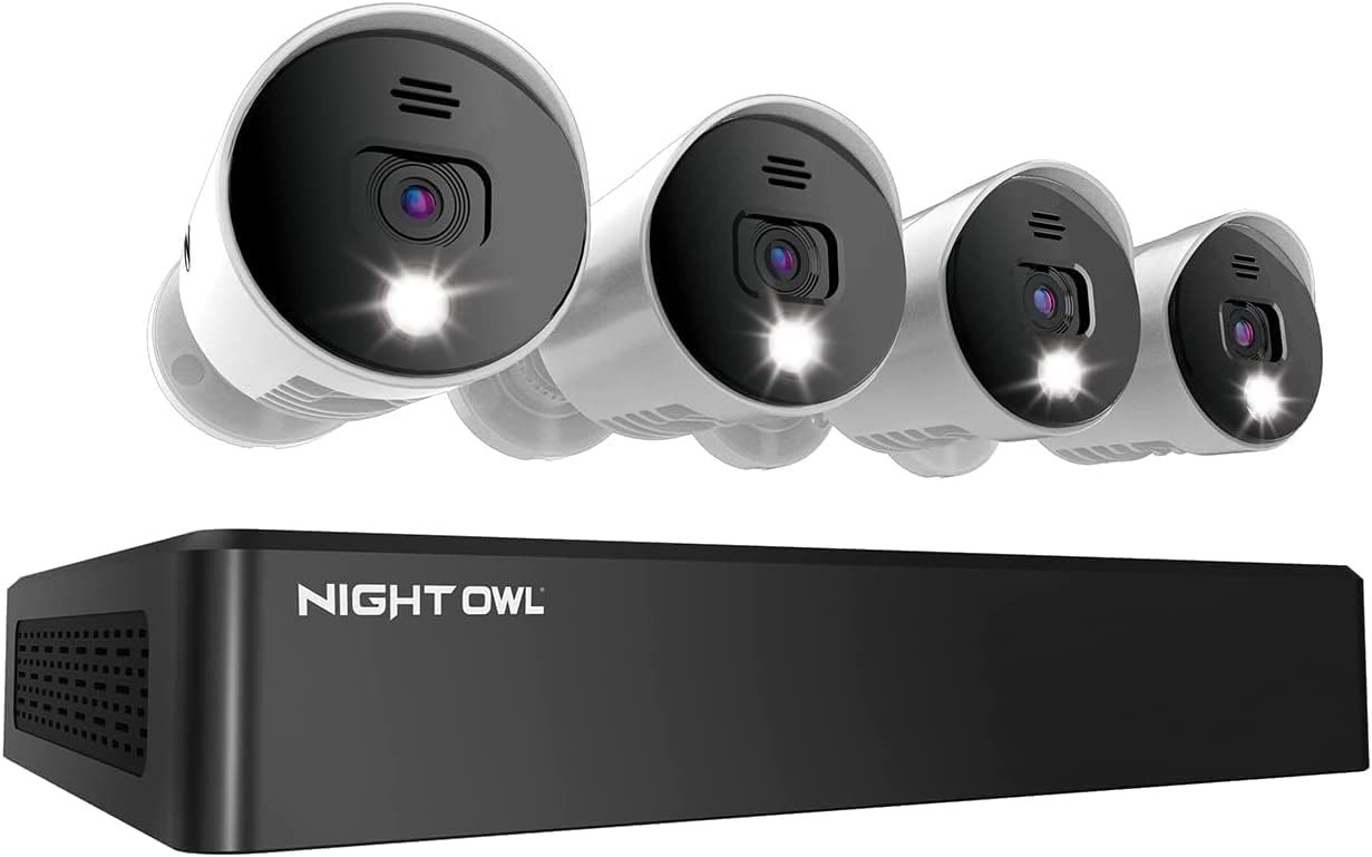 8 Channel 4K Security System with 4 Wired Cameras & 1TB DVR for Ultimate Safety
