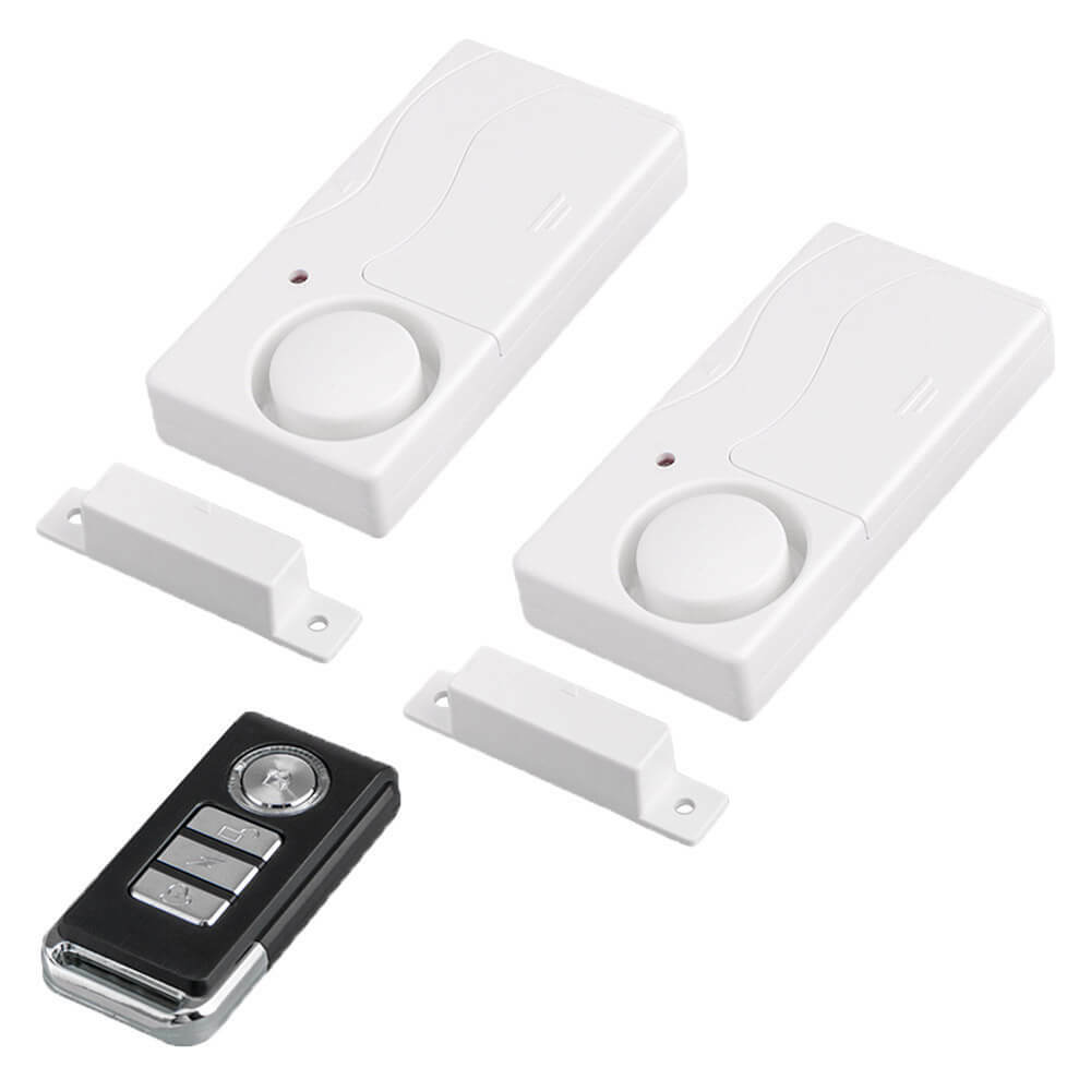 2x Home Door Window Magnetic Sensor Open Security Alarm w/ Remote Control 110dB