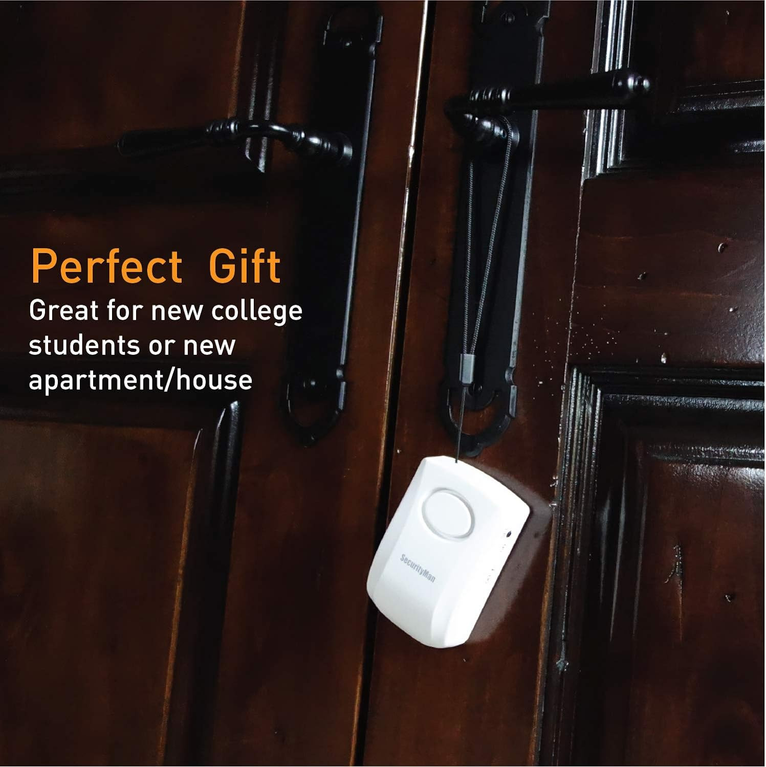 Door Handle Alarm with 130Db Vibration Triggered Portable Door Alarm – Perfect W