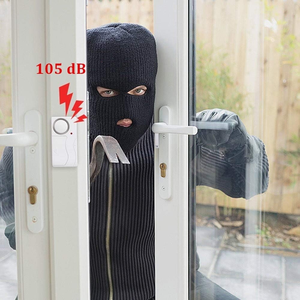 Wireless Anti-Theft Door Alarm with 105dB Sound – Remote Control Security System