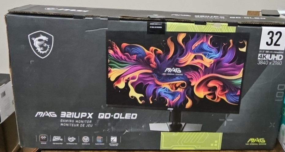 MSI MAG QD-OLED 32″ 4K UHD QUANTUM DOT OLED GAMING MONITOR 321UPX – BLACK-sw2