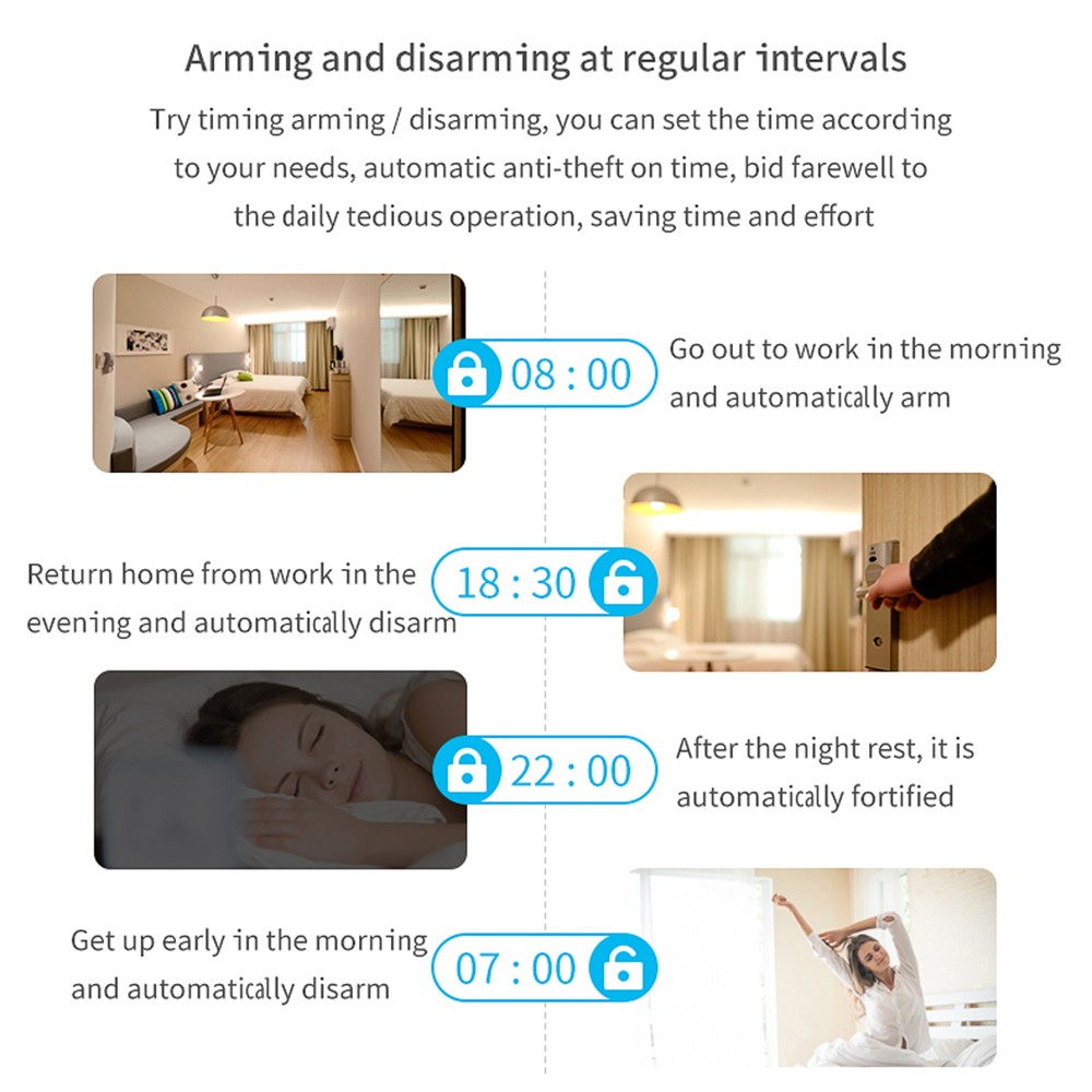 CS118 WiFi+GSM+GPRS 3 IN 1 Network Intelligent Home Alarm System Tuya APP JPHF