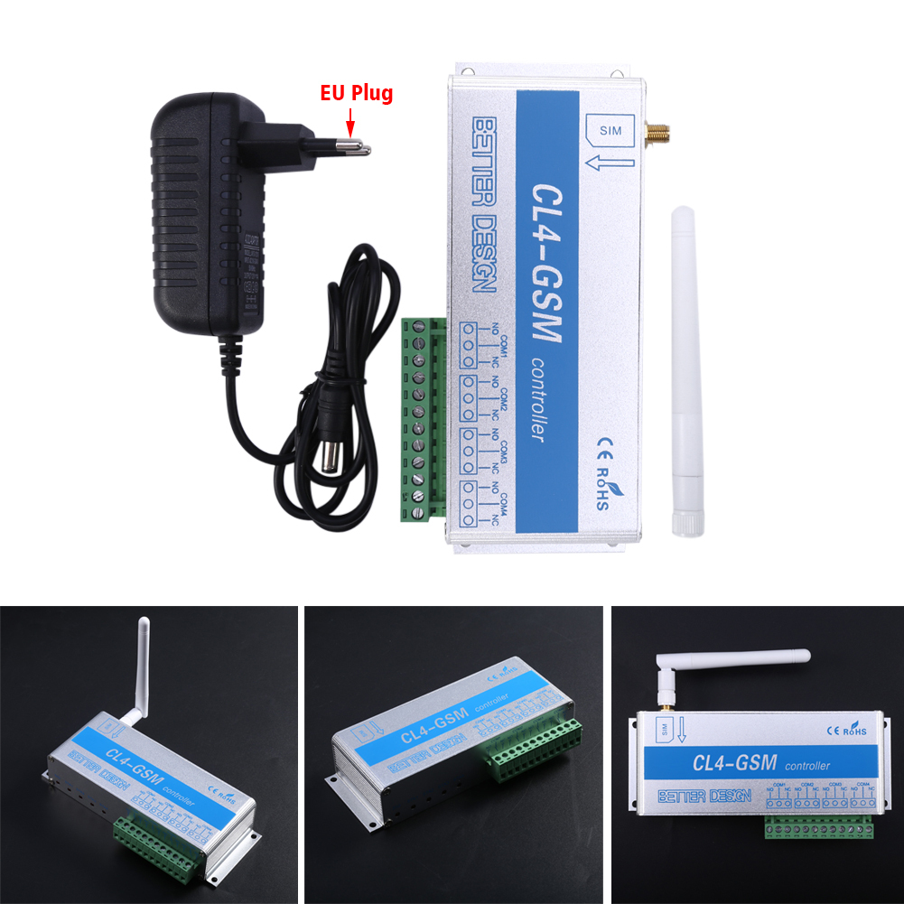 Wireless Remote Controller GSM SMS Phone Control Security System CL1/CL4-GSM MG