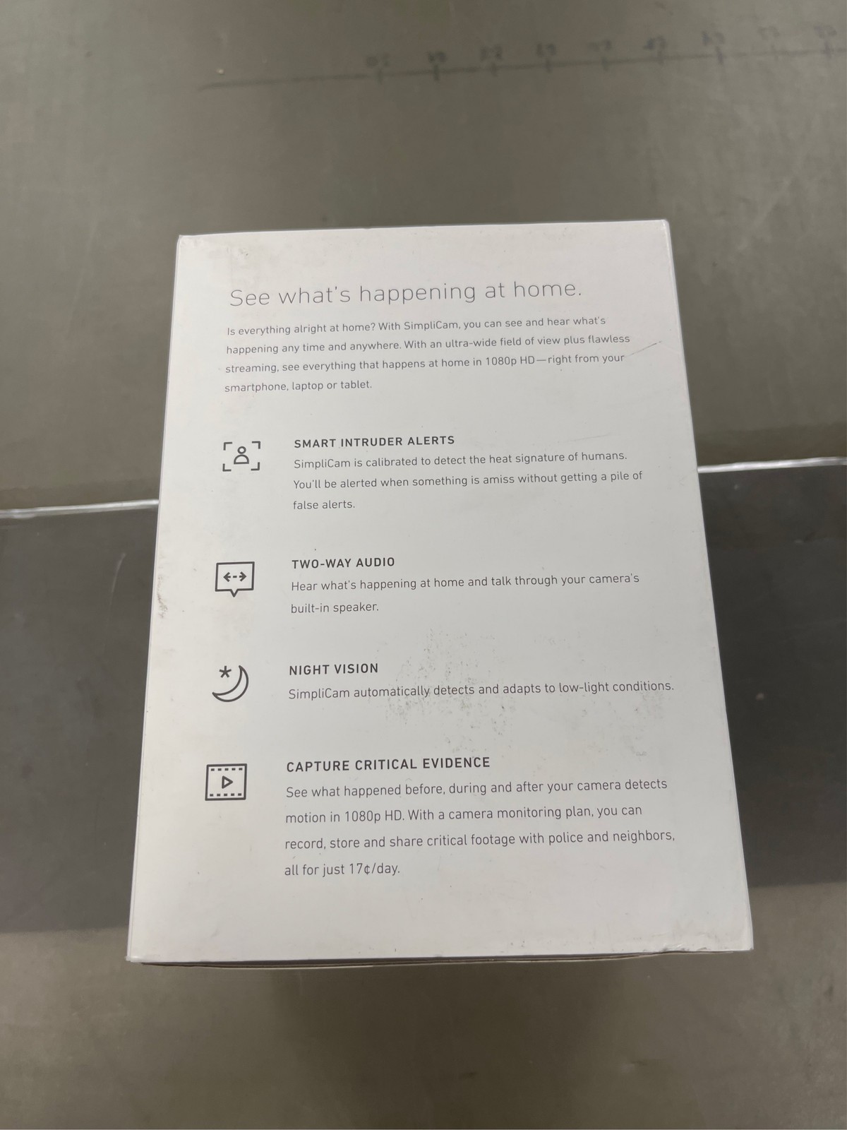 SimpliSafe Simplicam Indoor 1-Camera Hardwired Stick Up Cam Internet Cloud-bas 4