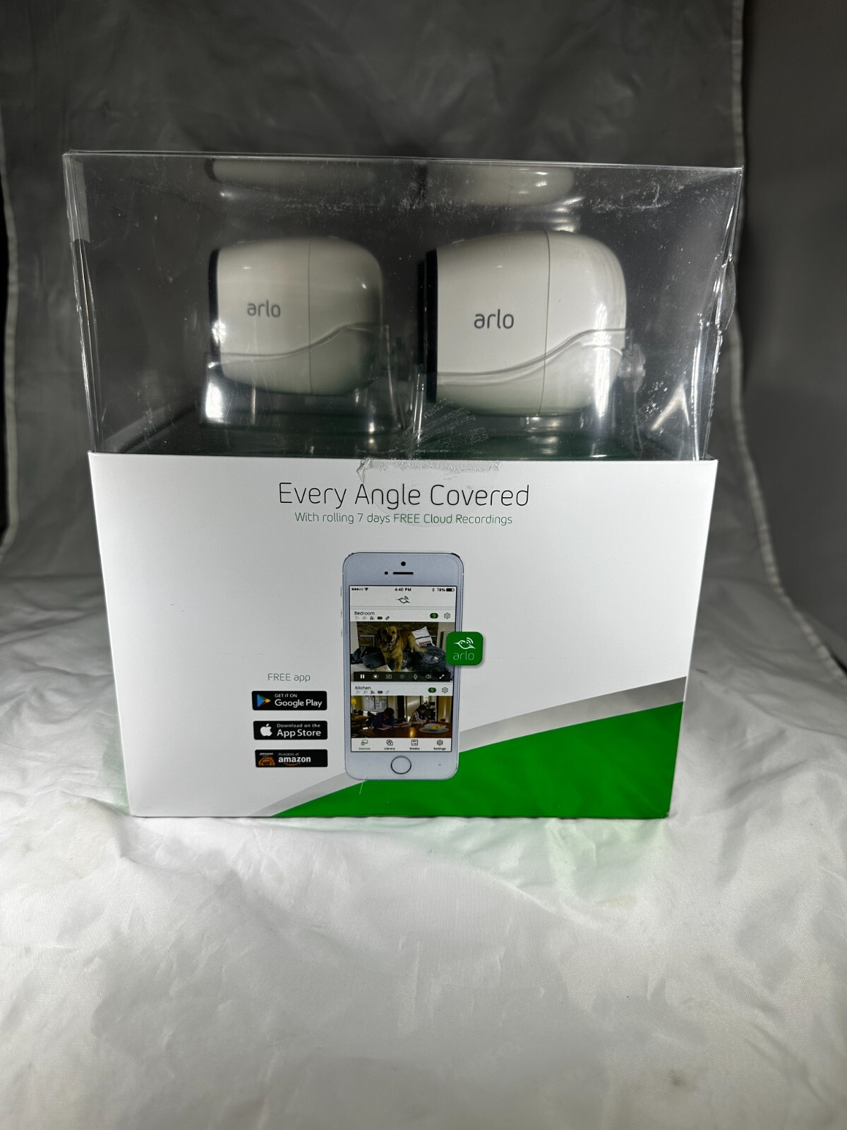 “Complete Netgear Arlo Pro AVM4000C Security System – 3 Cameras, Home Base