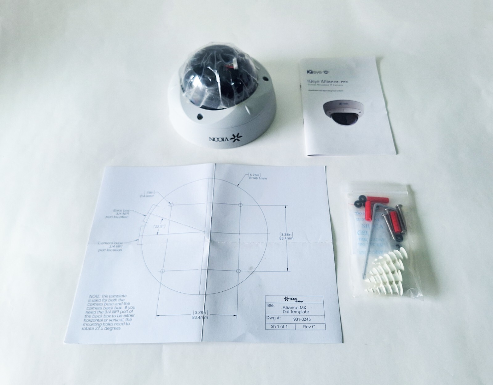 VICON IQM62WR-A4 IQEYE ALLIANCE-MX CAMERA DOME HD 1080P – 1920 x 1080 30 fps