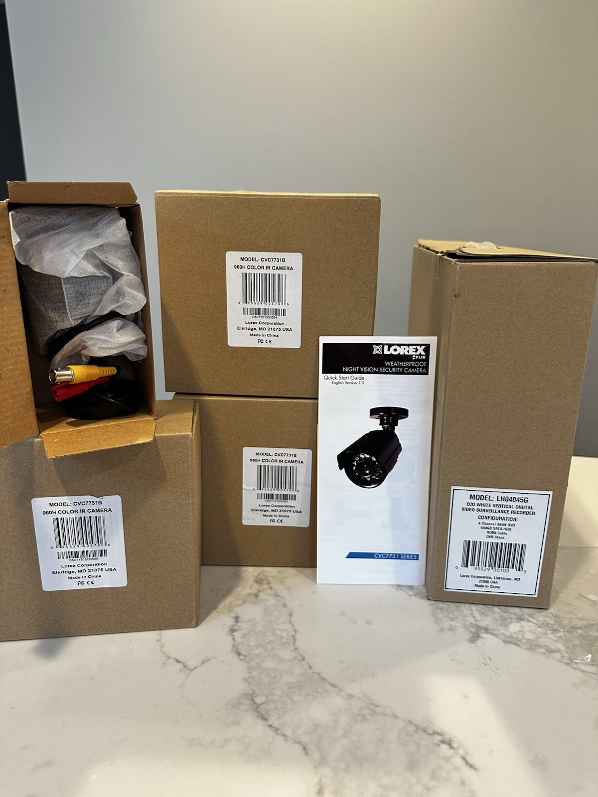 New Lorex 4 Camera Home Security System – Night Vision – 500GB DVR – No Monthly