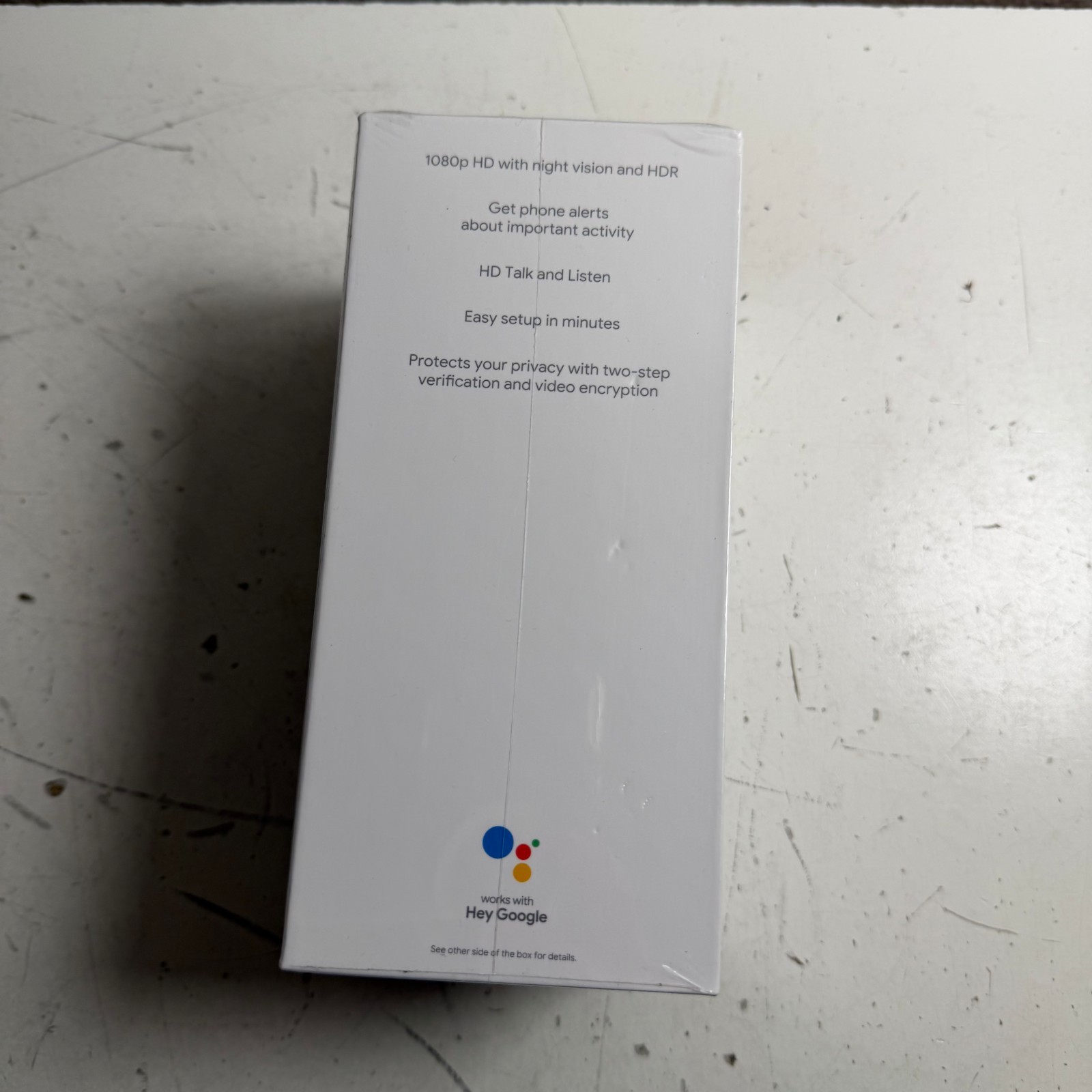Google Nest Cam 2nd Generation White 1080p Indoor Wired Security Camera NEW