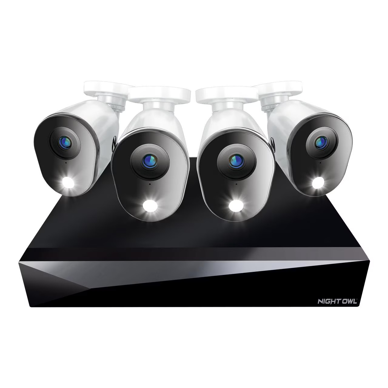 4 Channel 2K DVR with 4 Wired 2K Cameras, 64GB Micro SD Card, Expandable