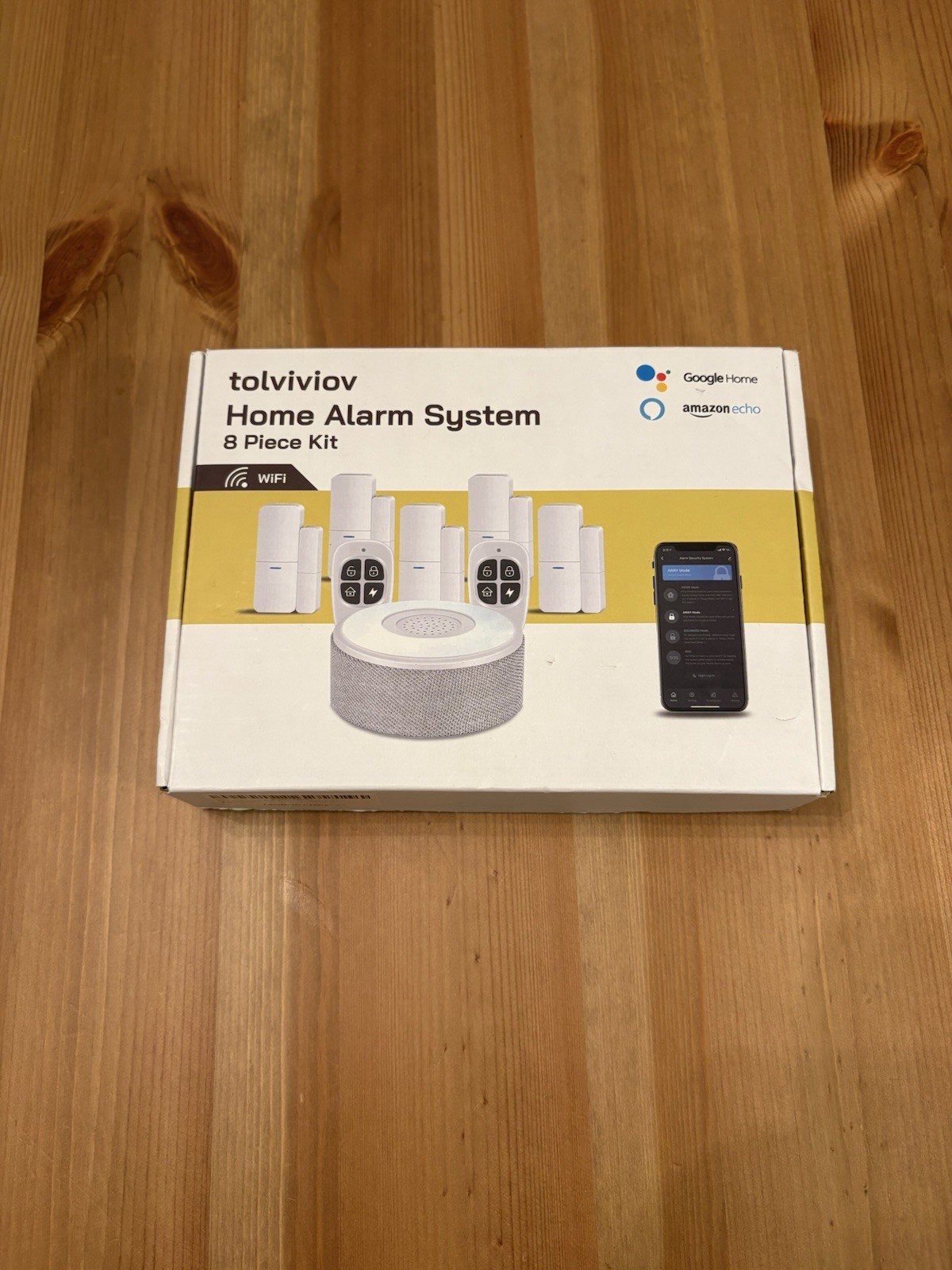 Tolviviov Alarm Wireless Home Security System V1 8 Piece Kit New Open Box Safety