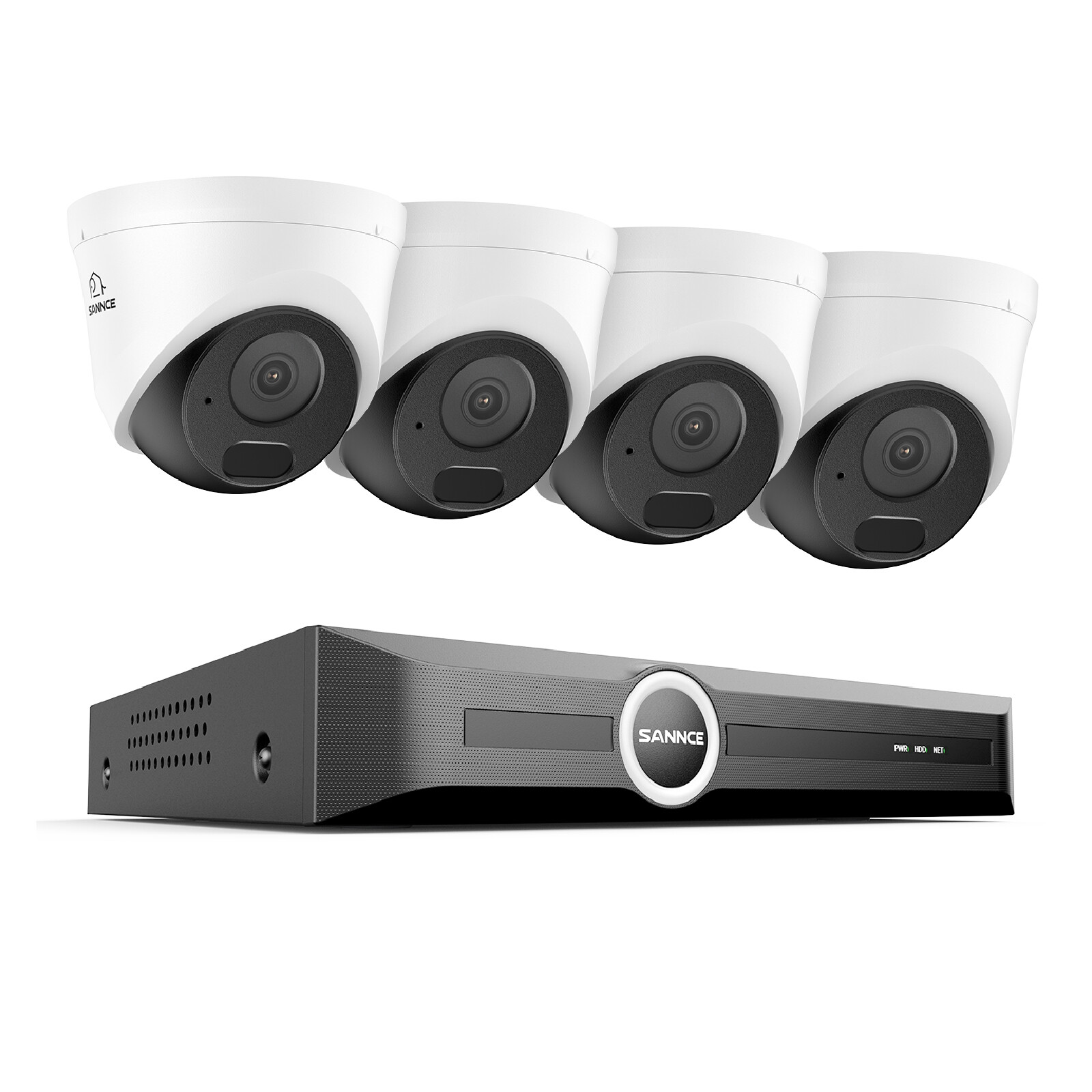 SANNCE 8CH 6MP NVR 3MP Audio Record POE IP Security Camera System Night Vision