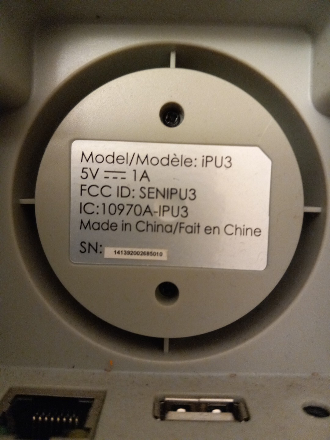 iSmartAlarm iSC3/Ipu3 Smart Home Security System (UNIT ONLY) – No Cords